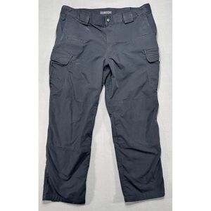 5.11 Tactical Series Mens Pants 36x29 Black Ripstop Cargo American Workwear Goth